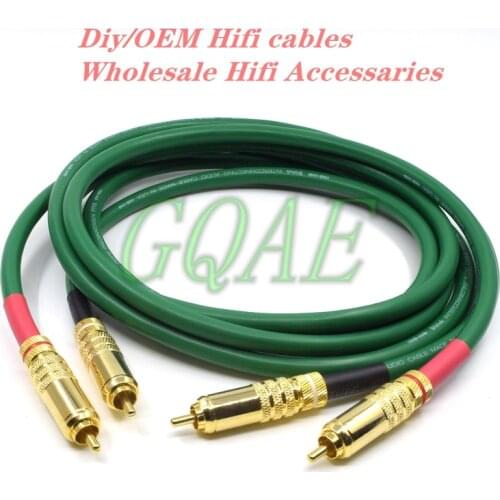 Hifi RCA Cable High Quality 6N OFC 2328 HIFI 2RCA Male to Male Audio Cables RCA Interconnector cable