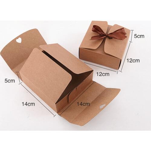 Kraft Paepr Baking Cookies Gift Box Packaging Party Buscuit Packaging Box Birthday Weeding Supplies