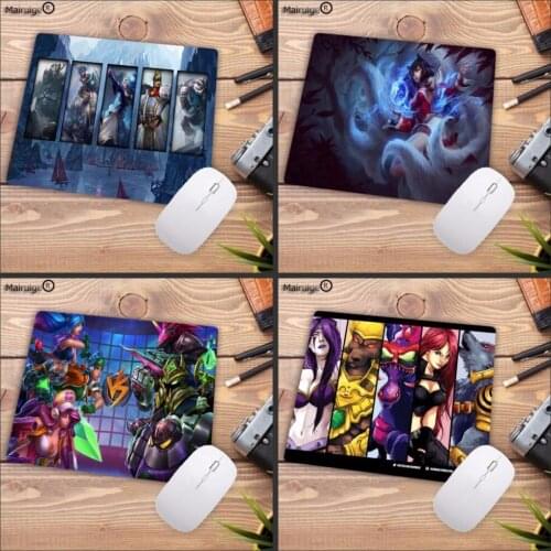 Mairuige 18x22 20x25cm Retail Large Rubber Mousepads league of legends Hot Sale Mouse Pad Computer Gaming Speed Table MousePads