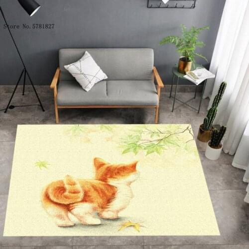 Lovely Cute Cats Carpet 3D Print Kawaii Cartoon Floor Rug For Bedroom Floor Carpet For Children Baby Play Floor Rug Decoration