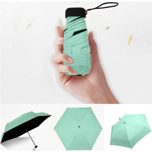 Mini Umbrellas Parasol Lightweight Ultra Light Creative Pocket Womens Durable Rain Gear Multicolor Foldable Bumbershoot