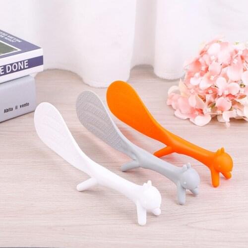 Cartoon Rice Spoon Cute Squirrel Shaped Ladle Non Stick Rice Soup Spoon Kitchen Tools