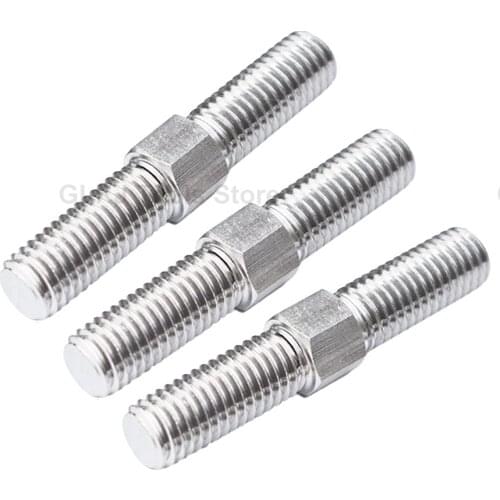 Customized Left and Right Thread Double End Thread Rod 304 Stainless Steel Stud Bolts Rod Tooth Stick Dual Head Threaded Bar