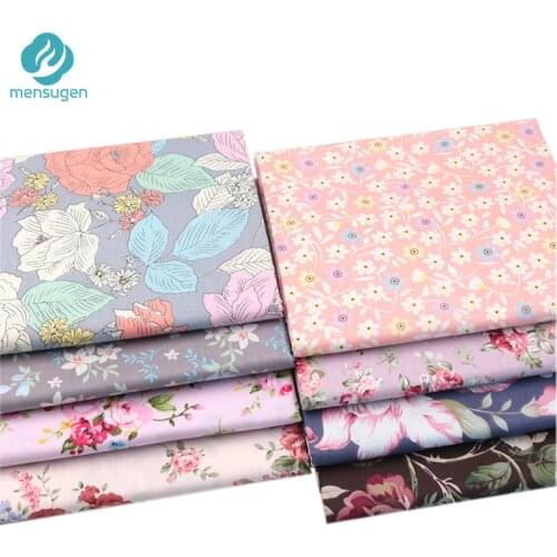 Newest Flower and Floral Printed 100% Cotton Cloth Meters for Dresses Pillows Cushions Blanket Sewing Fabrics DIY Telas