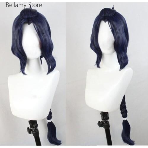 Identity V COS Joseph Azrael Blue-blacK custom-made wig Cosplay hairwear Wig+Wig Cap