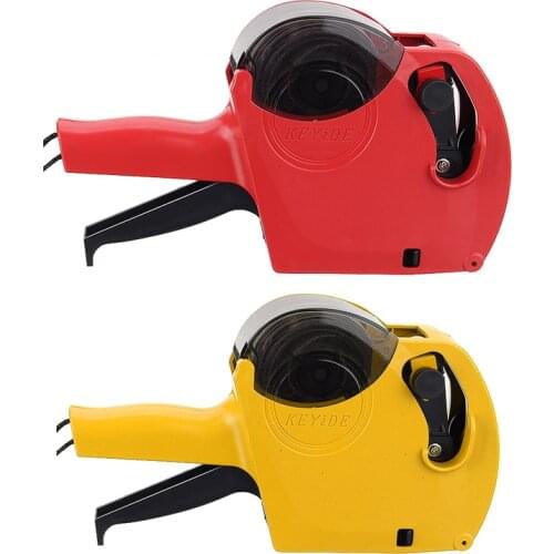 Plastic Handheld Price Labal Gun 8 Digits Tag Labeller Machine With 4000pcs Lable For Supermarket Shopping Mall