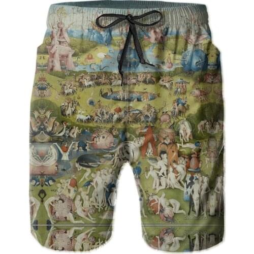 Hawaii Pants Beach R333 Breathable Quick Dry GraphicLoose Garden Of Earthly Delights Dress