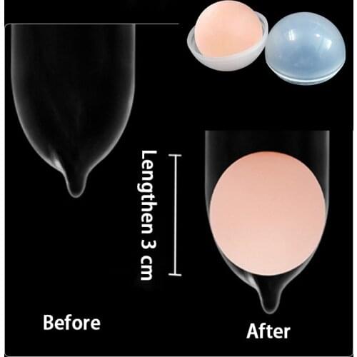 Beads Condoms For Male Penis Extender Reusable Ball Penis Sleeve Intimate Goods Head Attachment Tips On the Penis Massager
