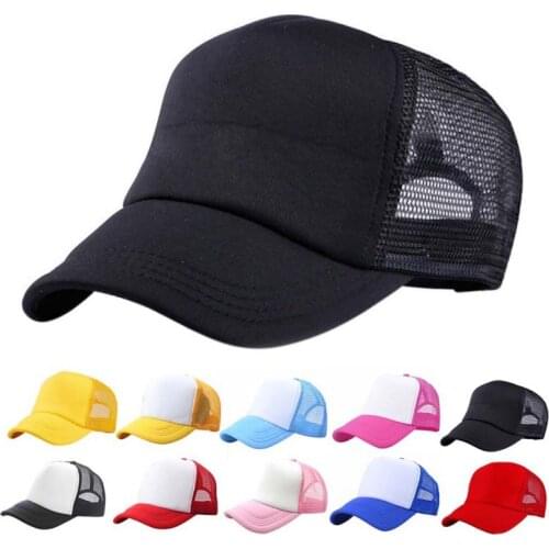 Adjustable Child Hats Casual Kids Summer New Classic Trucker Kids Baseball Mesh Cap Children Sun Hat Hot