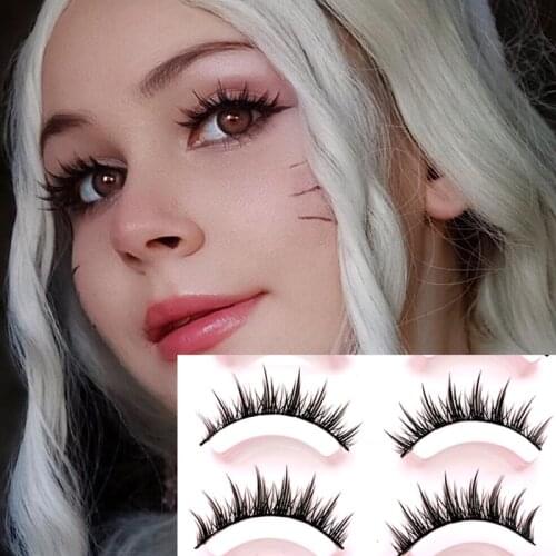 5 Pairs Eyelashes 3D Natural False eyelashes Soft Mink eyelash extension Makeup beautmaquillaje lashes Cosplay COS Stage