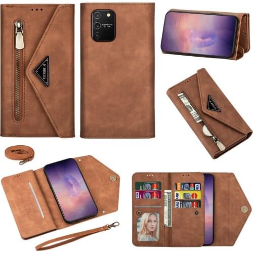 Luxury Zipper Leather flip Wallet Case for Samsung J4 J6 J8 J3 J7 A7 A6 2018 A51 A71 A21 s A41 A20 A50 A70 J3 J5 J7 2017 case