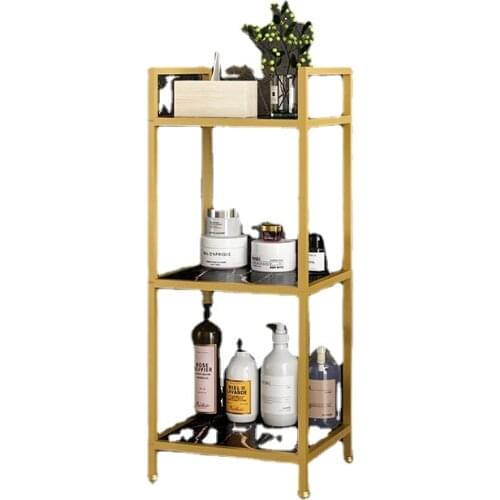 Zq Nordic Bathroom Shelf Floor Toilet with Laundry Basket Storage Organizer Multi-Layer Storage Rack