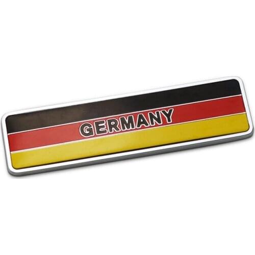 Car Styling Germany National Flag 3D Chrome Metal Badge Sticker Emblem Decoration Auto Decal Window Trunk for BMW Audi Benze VW