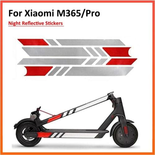 High Quality Night Reflective Stickers for Xiaomi Mijia M365 and PRO Electric Scooter Skateboard Accessories