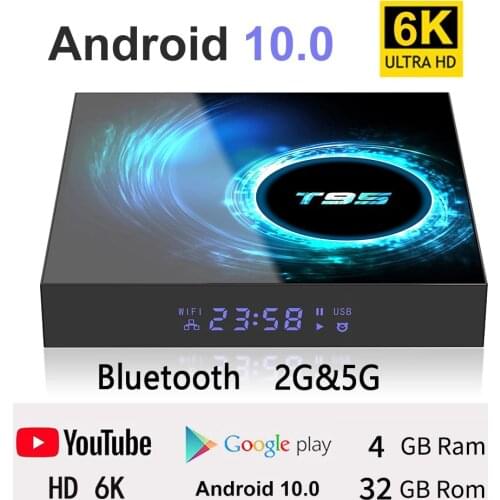 6K Smart Set-Top Android High Definition 4G Ram 2.4G Wifi Wireless Network Support 100m Lan Ethernet TV Box Media Player
