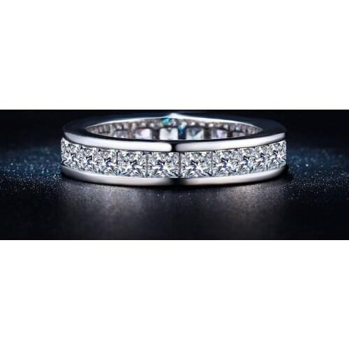 Top quality round circle finger rings women Wedding band Engagement Czech zircon jewelry lady fashion PROMISE RING