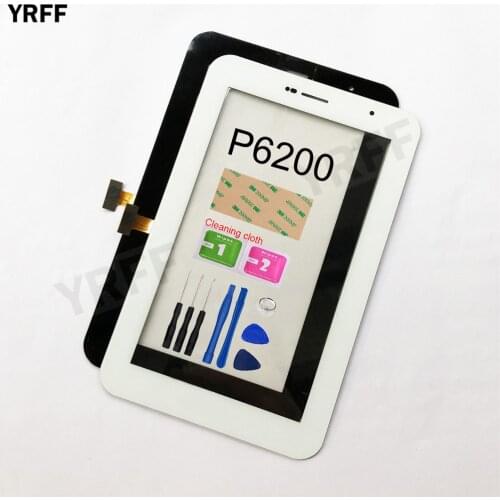 YRFF For Samsung Galaxy Tab 7.0 Plus GT-P6200 P6200 Touch Screen Digitizer Sensor Touch Glass Lens Panel