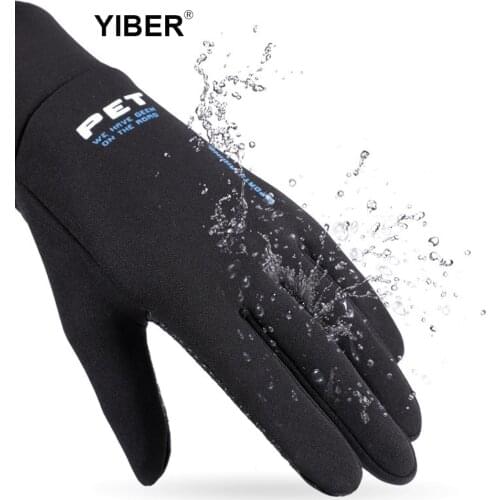 Winter Men Waterproof Gloves Anti Slip Windproof Snowboard Gloves Touch Screen Warm Breathable Male Motorcycle Riding Gloves