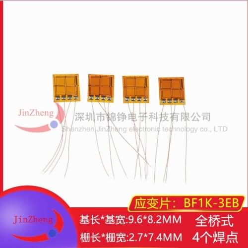1pcs/lot , EB resistive strain gauge full bridge strain gauge 1000ohm 350 ohm pressure and weight / load c BHF1K-3EB BHF350-3EB