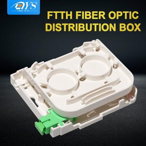 10pcs 1 Core Simplex Optical Terminal Box fiber optic adapter panel junction box Indoor FTTH faceplate Wall Socket FWS