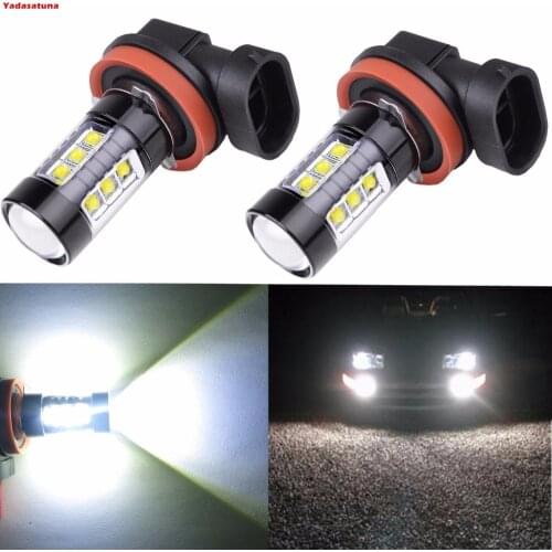 2 Pcs New 80W 1200 Lumen High Power White Led Car Fog Driving Light DRL H16 H11 H8 H9 For 2014 Honda /Lexus /Nissan /Toyota