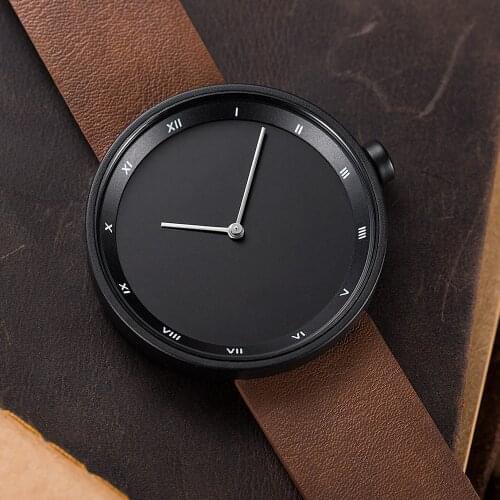 2021 Minimalist Fashion Watch Men Business Leather Band Quartz Waterproof Watches Relogio Masculino