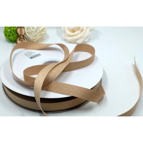 3/8" inch 9mm Gold Purl Polyester Twill Ribbon For Hairbands and Hairbow