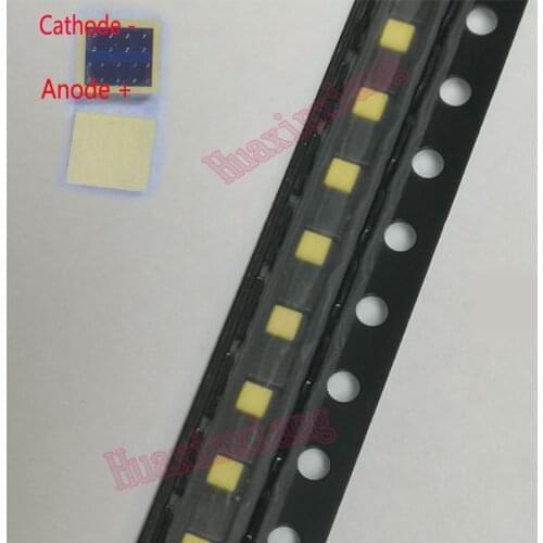 500pcs/Lot SMD LED 1313 3V Cool White 3W CSP For Backlight TV Application 1.3*1.3mm