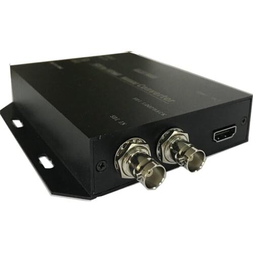 SDI to HD with Power Mini 3G HD SD-SDI Video Micro Converter Adapter with Audio Auto Format Detection for Camera