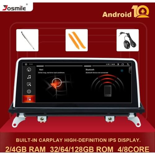 IPS Android 10.0 8 core 4G 128G Car Radio Multimedia Player For BMW X5 E70 X6 E71 2007-2013 Original CCC or CIC GPS Carplay Wifi