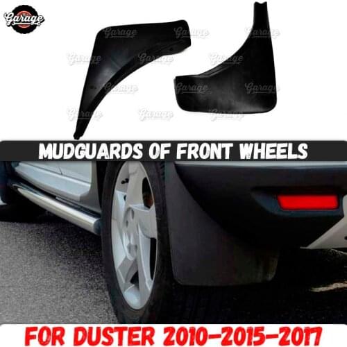 Mudguards of rear wheels for Renault / Dacia Duster 2010-2014 / 2015-2017 2 broad form Rubber accessories protective anti splash