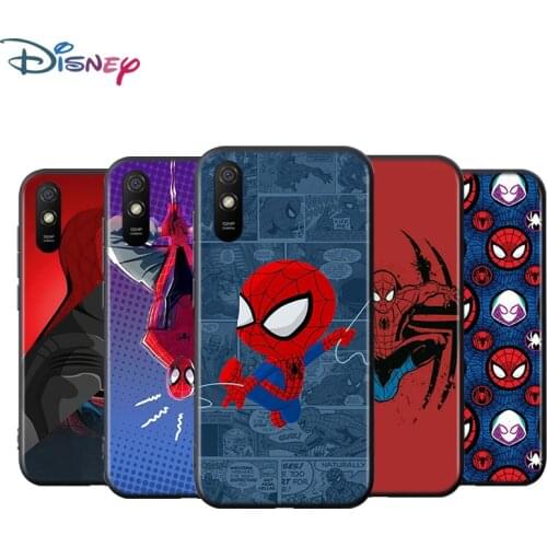 Super Hero Avengers Spider-Man For Xiaomi Redmi 9T 9I 9AT 9A 9C 9 8A 8 7A 7 6A 6 5A 5 4X PRO Prime Plus Black Soft Phone Case