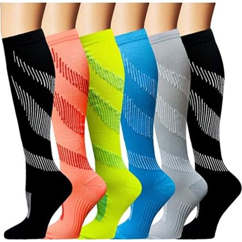 Elastic Unisex Compression Stockings Football Leg Protection 20-30 Mmhg Best Stockings Running For Men Women Breathable Sock