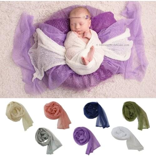 160x45cm Newborn Photography Accessories Photo Shoot Props Baby Posing Infant Blanket Gauze Wraps for Album Gift