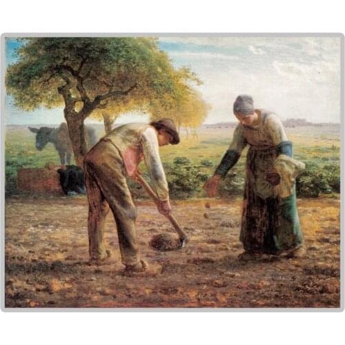 France Painter J.F Millet "Potato Planters" 5D DIY Diamond Painting Full Square/Round Diamond Embroidery Sale Rhinestones Pic