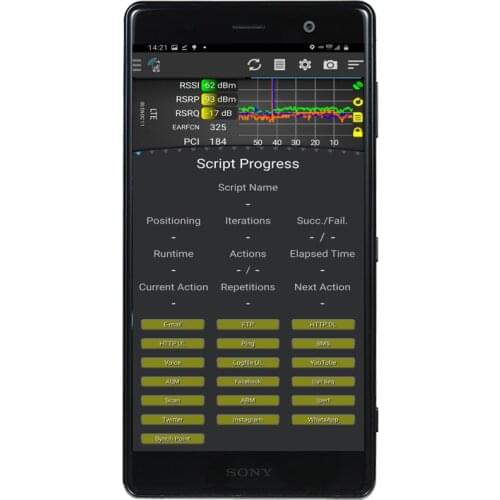 Tems Pocket Test Phone Sony XZ2P H8166 TEMS Phone GSM HSPA LTE NR Measurements For Outdoor Test