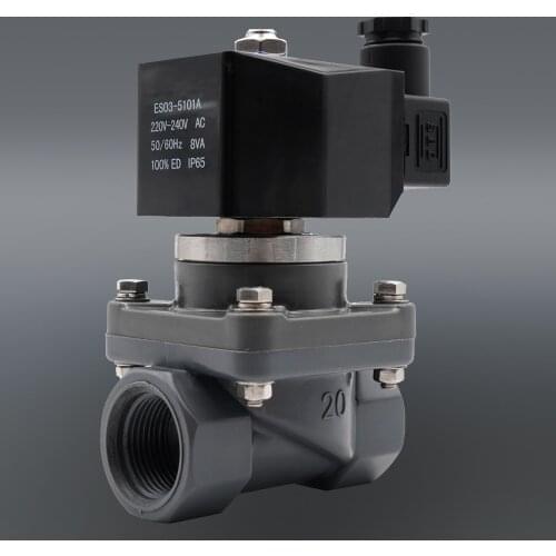 Valve solenoid valve 220v 24v diaphragm pressure valve way valve UPVC/CPVC Anti-corrosive Energy Saving Electric