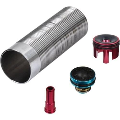 AEG Solid Cylinder Tune Up Kit Piston Head Nozzle Cylinder Head Inner Barrel 450-580mm For M4 Airsoft Paintball Accessories
