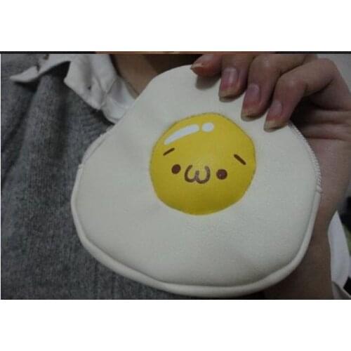 10 pieces Coin purse Fashion Cartoon Egg PU Leather Bag Wallet Women little girl purses Bag kawaii wallet