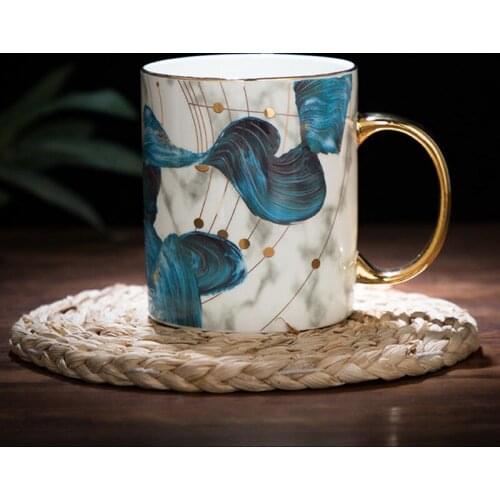 Italian Classic Style Creative Retro Mug Matte Ceramic Coffee Cup Breakfast Cup Couples Tea Cups Mug Western Eco Friendly