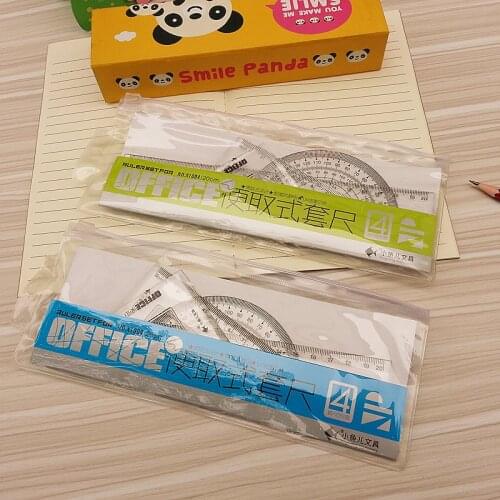 The students set ruler a variety of drawing ruler triangle ruler 20CM free shipping