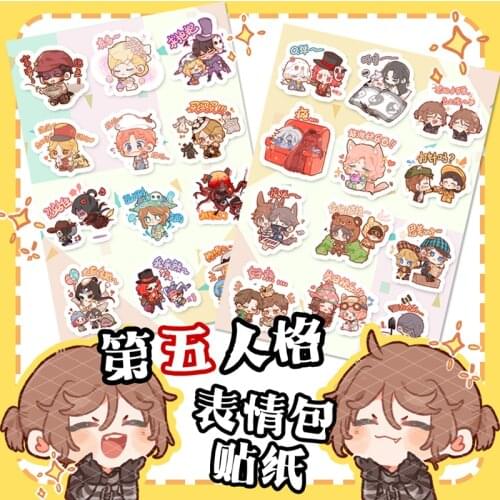Anime Identity V Emma Woods Cartoon Toy Sticker Cosplay Car Styling Bike Motorcycle Phone Laptop Travel Luggage Adhesive sticker