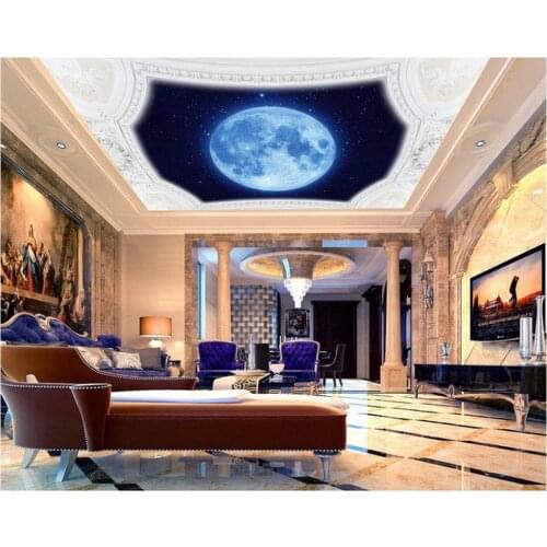 3d ceiling murals wallpaper Blue sky living room ceiling decoration painting mural 3d wallpaper 3d customized wallpaper