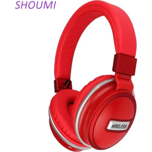 New Wireless Headphones Foldable Bluetooth Deep Bass Headset with Mic Noise Cancelling Stereo Headband Earphone for Phone Tablet