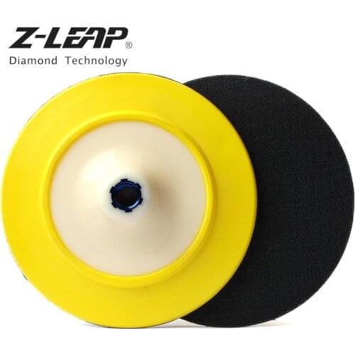 Z-LEAP 7 " Hook & Loop Plastic Backer Pad With 5/8-11 M14 Thread Abrasive Holder Connect Polisher Angle Grinder Sanding Buffing