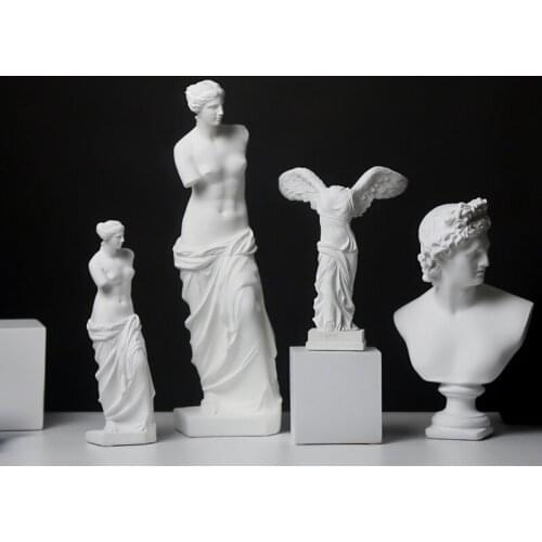 European Style Broken Arm Venus Goddess David Apollo Statue Living Room Study Desktop Decoration Sketch Figure Sculpture Decor