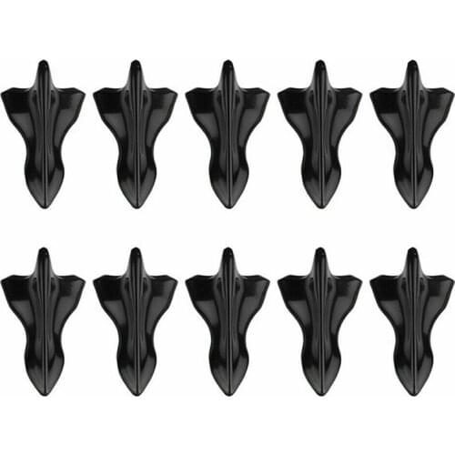 10Pcs Car Rear Roof Shark Fin Spoiler Shark Diffuser Vortex Generator Roof Spoiler Bumper Tail Generator