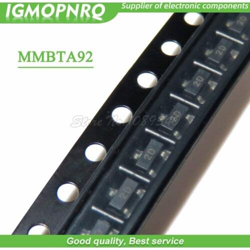 100pcs free shipping MMBTA92LT1G 2D MMBTA92 SOT23-3 500mA 300V PNP Bipolar Transistors - BJT new original