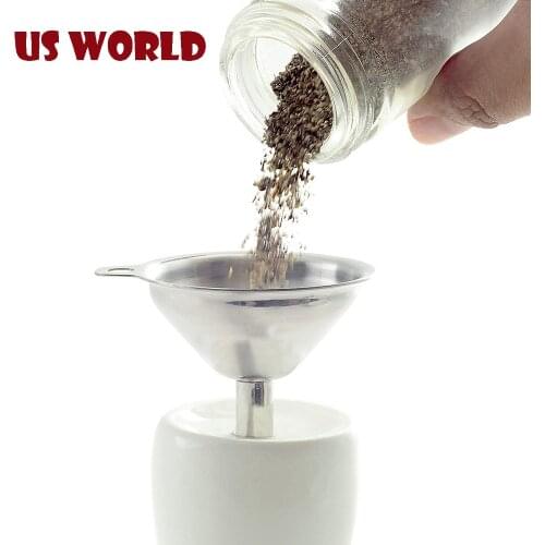 3 Pcs Stainless Steel Funnels Set Canning Detachable Strainer Filter 1.5/2/2.75 Inch Mini Funnel Kitchen Funnel Cooking Tools