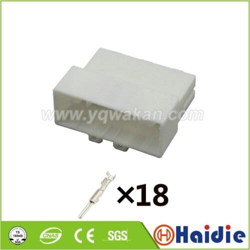 2sets auto 18pin male of 936204-1 plastic housing plug wire electric cable connector 936213-1